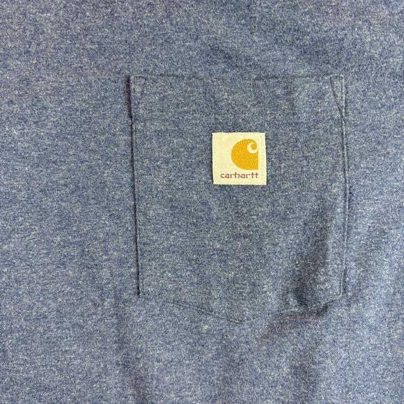 Carhartt Shirt Mens 3XL Tall Workwear Original Fit Pocket K87 413 Cotton Blend - Picture 3 of 8